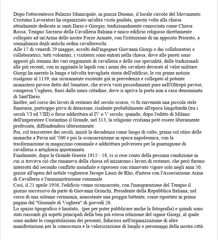 Appunti e note... Dalla nostra visita guidata alla Chiesa Rossa di Voghera img 20260605 wa0002
